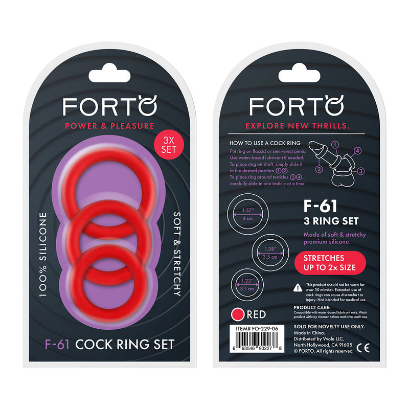 FORTO F-61 CRING 3PK RED