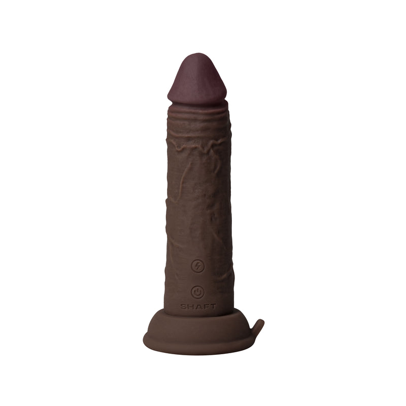 SHAFT MODEL A MAHOGANY 7.5" VIBRATING DILDO