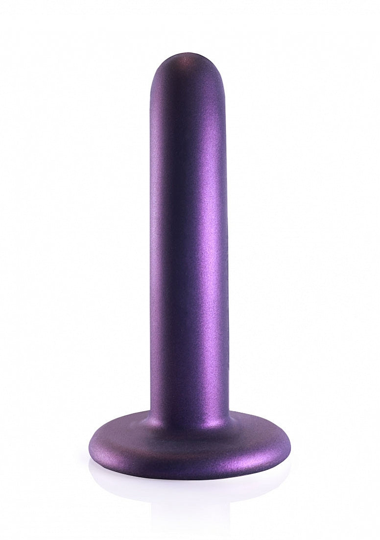 SMOOTH G SPOT 5" DILDO METALLIC PURPLE