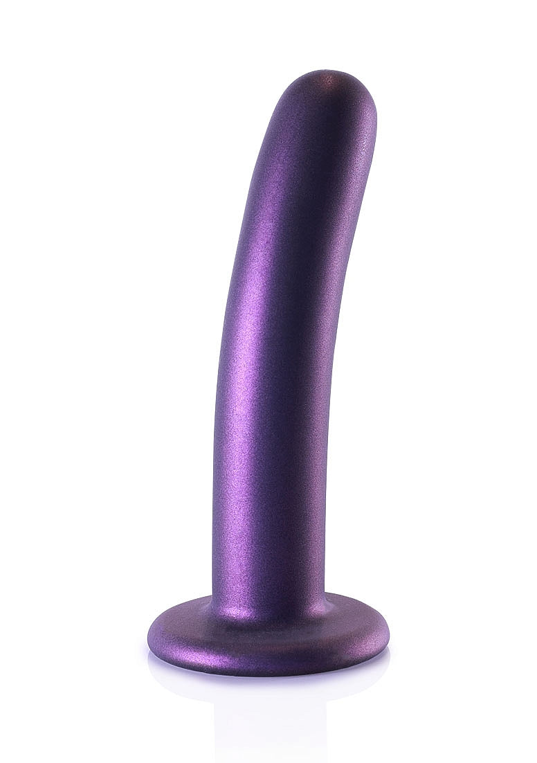 SMOOTH G SPOT 6" DILDO METALLIC PURPLE