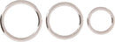 3PC METAL C*CK RINGS SILVER