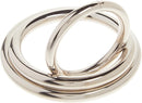 3PC METAL C*CK RINGS SILVER