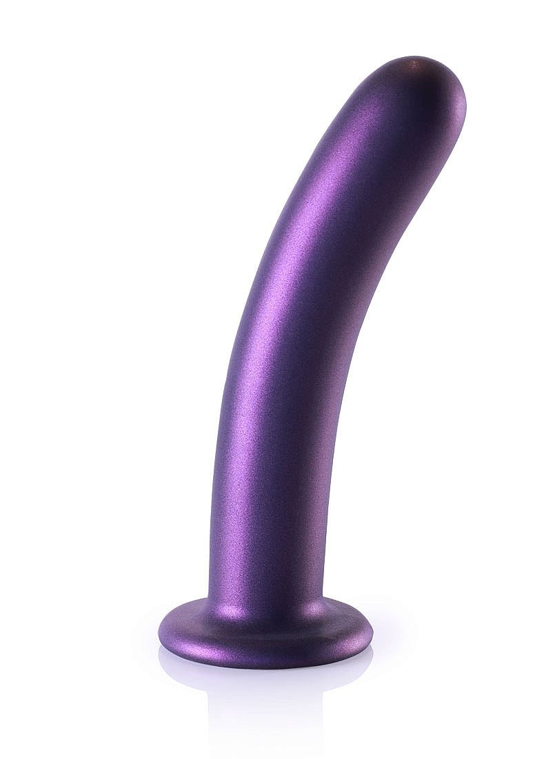 SMOOTH G SPOT 7" DILDO METALLIC PURPLE