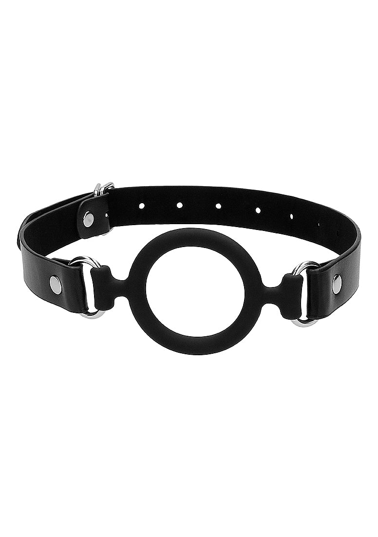 SILICONE RING MOUTH PROP BLACK