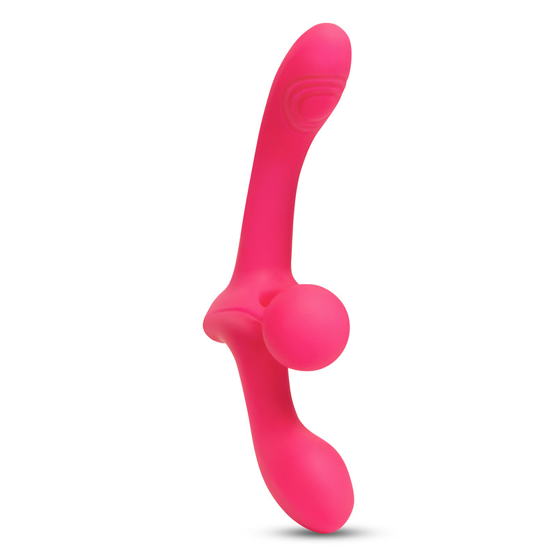 TOGETHER VIBES DOUBLE TAP STRAPLESS STRAP ON PINK