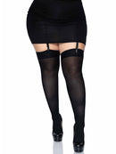 OPAQUE NYLON THIGH HIGHS BLACK P/S