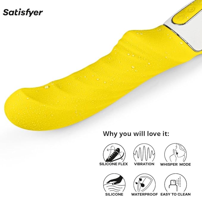 SATISFYER YUMMY SUNSHINE G SPOT VIBE YELLOW