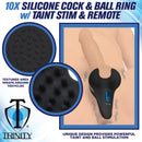 TRINITY VIBES COCK & BALL RING WITH REMOTE