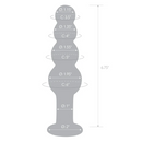 GLAS BEADED ANAL PLUG 7.25"