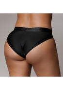 VIBRATING STRAP ON HIPSTER BLACK L/XL