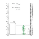 OUCH! GLOW IN THE DARK GLASS PLUG LARGE