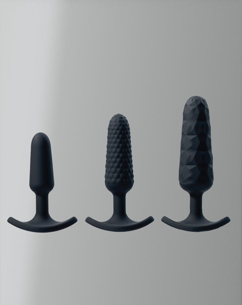 VEDO TRIO ANAL PLUG SET BLACK