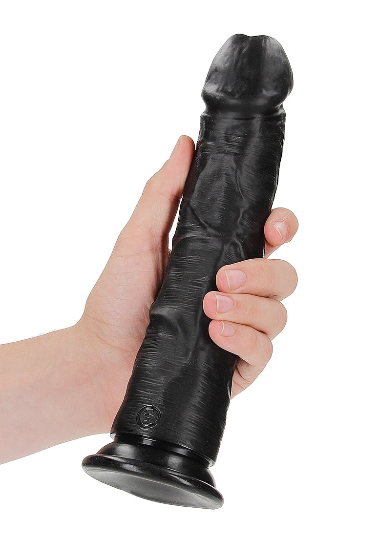 REALROCK 9" CURVED DILDO BLACK