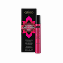 Kama Sutra Arouse Intensifying Gel for her: 0.4 oz (12 ml) pink warming gel pen beside its black box