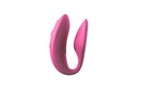 Pink Sync standing upright, opposite side view