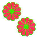 GROOVY PINK DAISY PASTIES