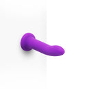 TOGETHER VIBES DUO STRAP ON HARNESS 5.5" DILDO & 8" VIBRATING PURPLE DILDO