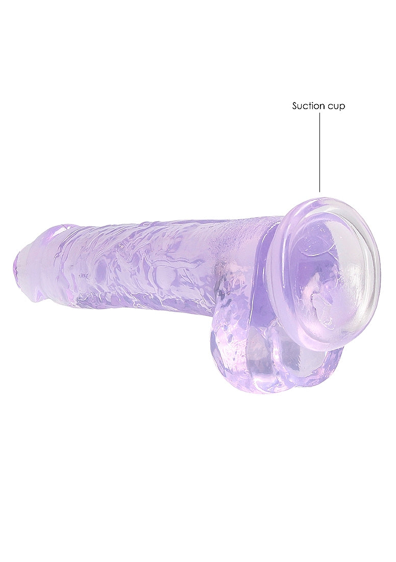 REALROCK DILDO 8" PURPLE