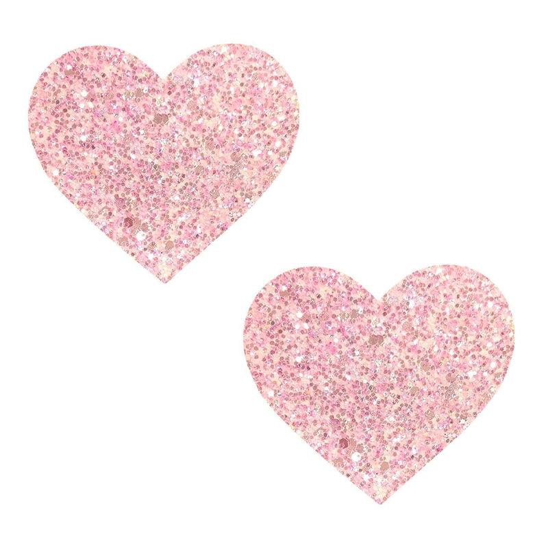 NEVA NUDE PINK GLITTER HEART PASTIES