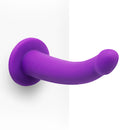 TOGETHER VIBES TILT STRAP ON HARNESS &  6.5" VIBRATING PURPLE DILDO
