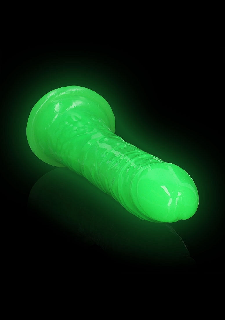 OUCH! GLOW IN THE DARK 11" SLIM DILDO GREEN