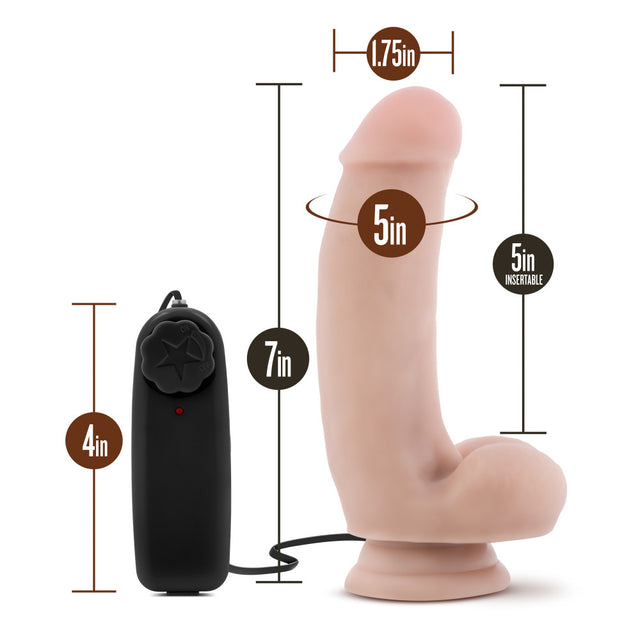 COVERBOY THE QUARTERBACK 7" VIBRATING DILDO