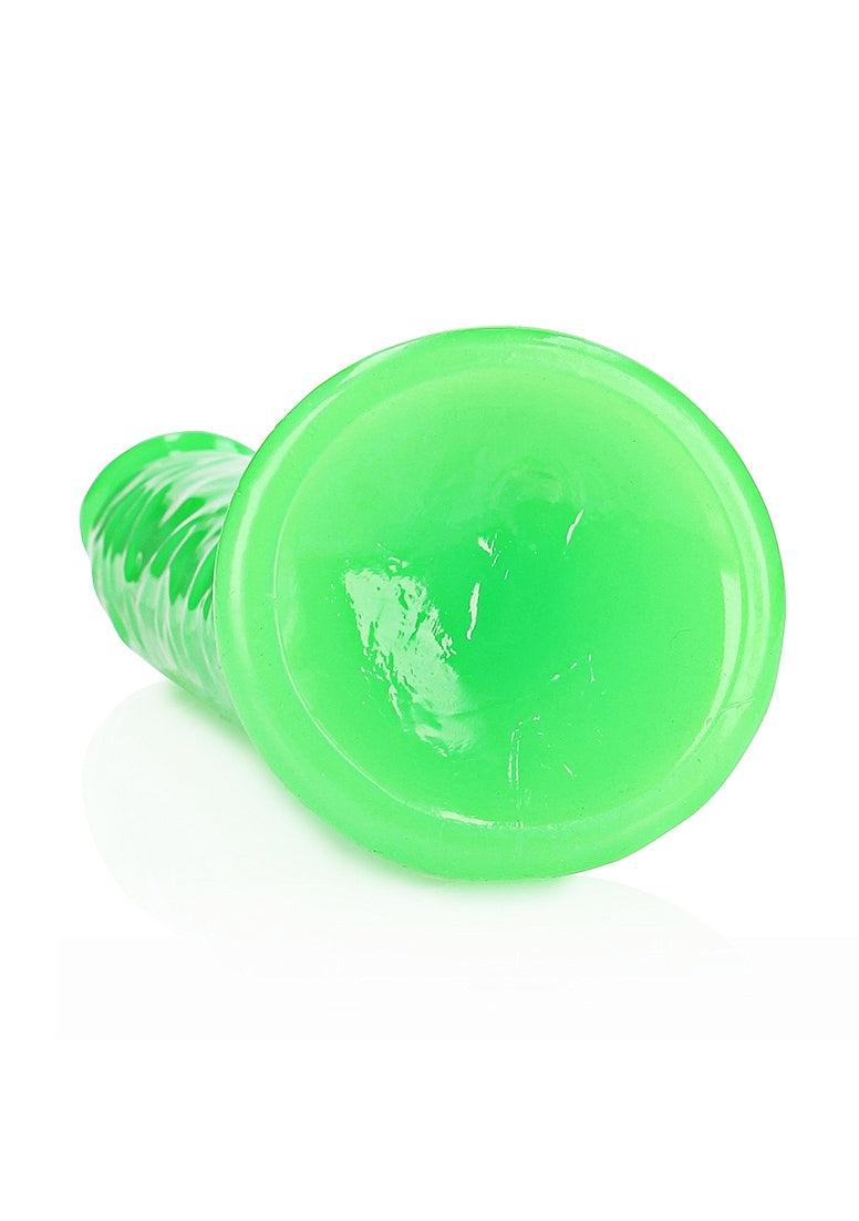 OUCH! GLOW IN THE DARK 11" SLIM DILDO GREEN