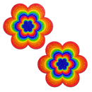 GROOVY RAINBOW FLOWER PASTIES