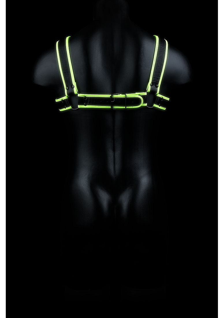 GLOW IN THE DARK CHEST BULLDOG HARNESS L/XL