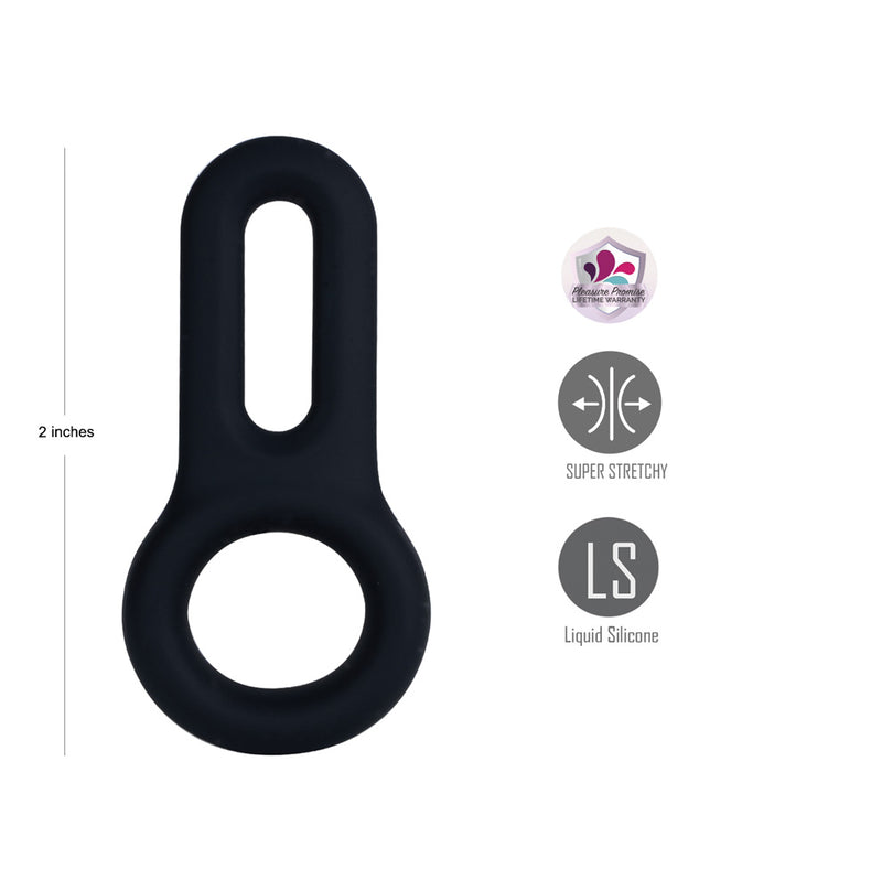 GAVIN VIBRATING RING BLACK