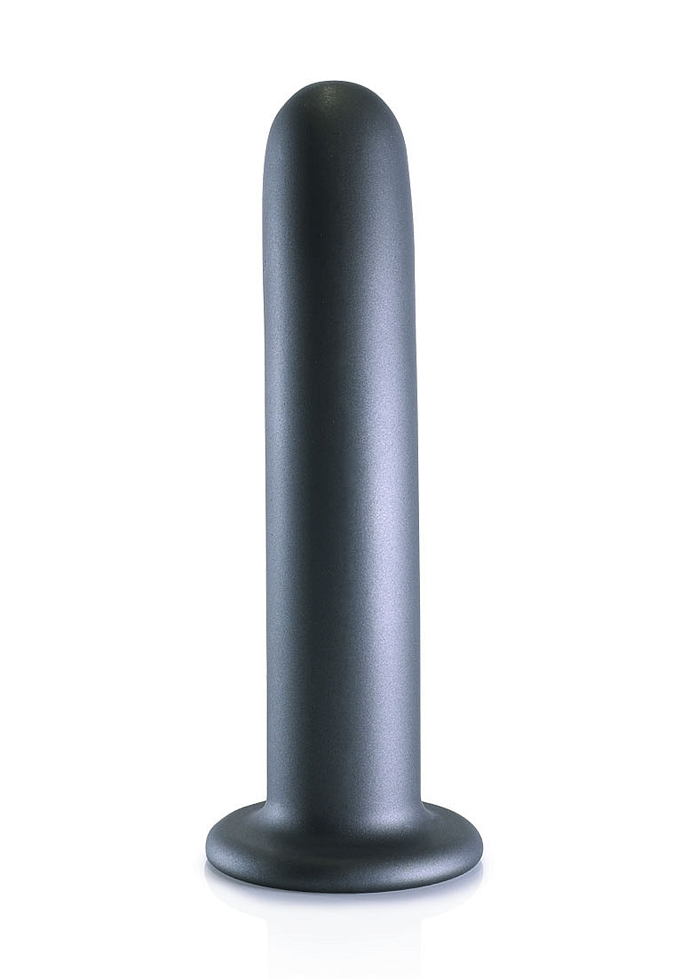 SMOOTH G SPOT 7" DILDO GUNMETAL