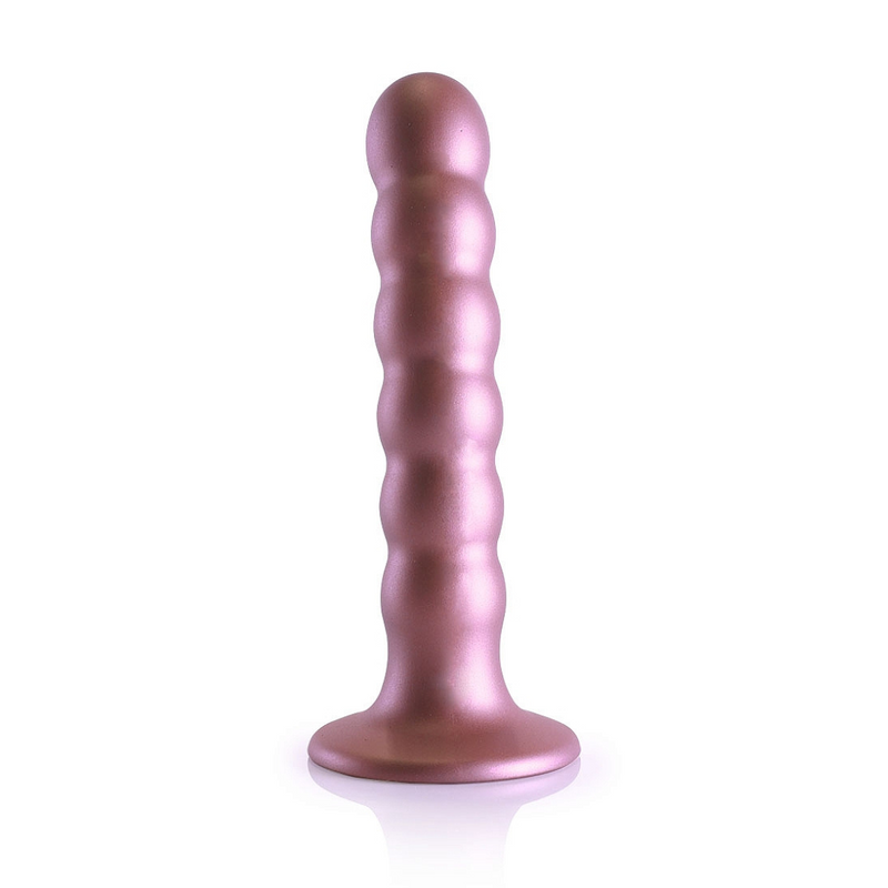 BEADED G SPOT 5" DILDO ROSE GOLD