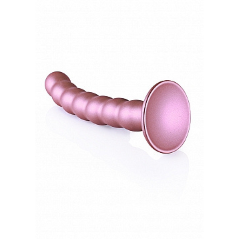 BEADED G SPOT 6.5" DILDO ROSE GOLD