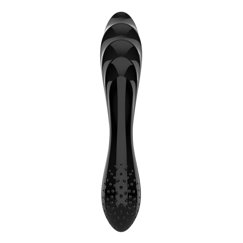 SATISFYER DAZZLING CRYSTAL BLACK DILDO