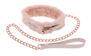 PEACHES & CREAM FUR LEASH & COLLAR