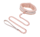 PEACHES & CREAM FUR LEASH & COLLAR