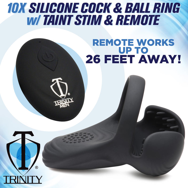 TRINITY VIBES COCK & BALL RING WITH REMOTE