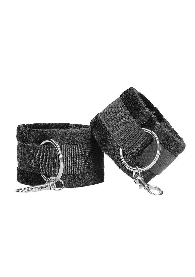 VELCRO WRIST ANKLE CUFFS BLACK