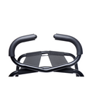 Close-up of the Bangin' Bench padded handles and black strap seats