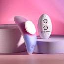 Paradise panty vibe standing beside its white Evolved remote