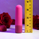 Tiny Temptation beside a ruler: about 3.6 in (9 cm) tall