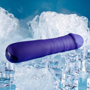 Side view of the purple Ambition showing the power button near the base