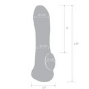 BLUE LINE 6.25" CLEAR PENIS ENHANCING SLEEVE EXTENSION