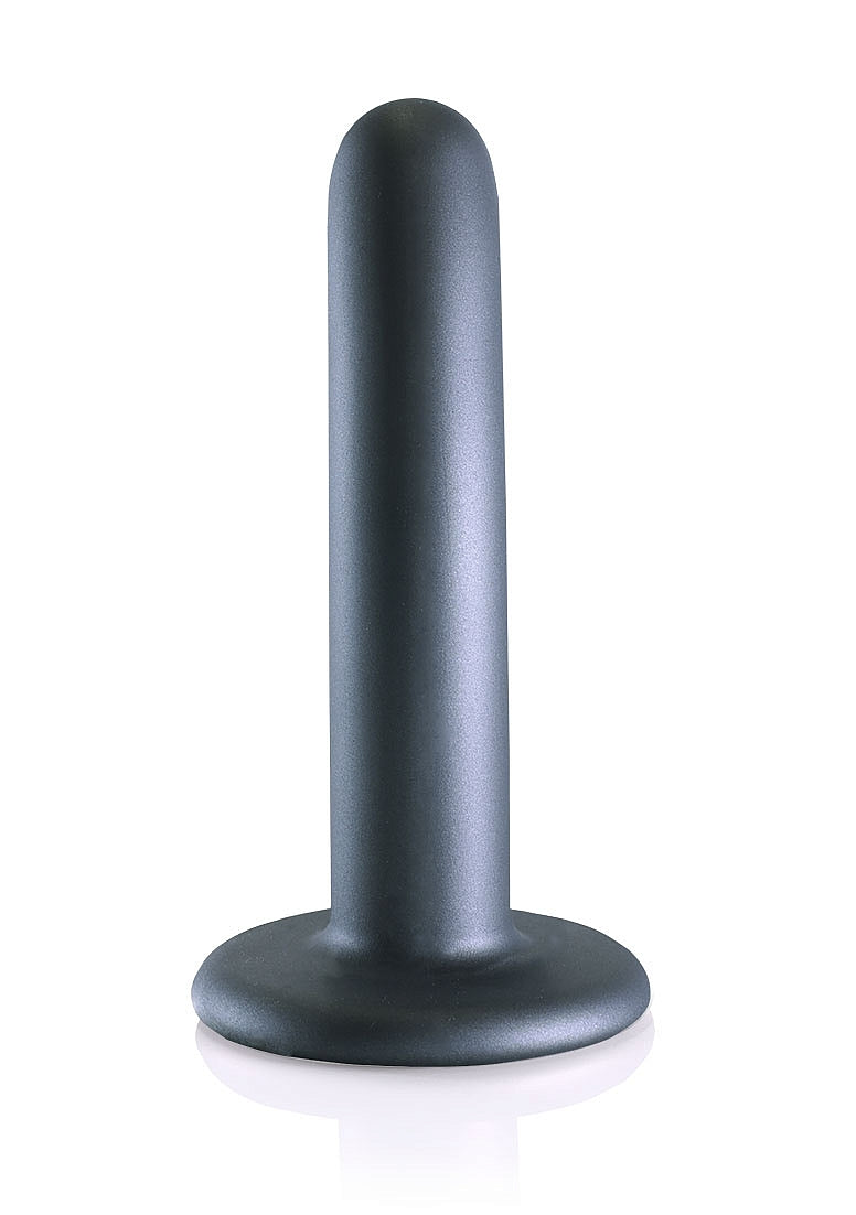 SMOOTH G SPOT 5" DILDO GUNMETAL