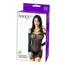 TEASE SLEEVE MINI DRESS BLACK O/S