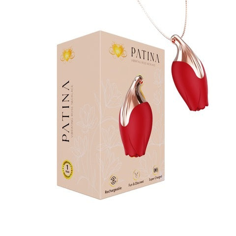 PLEASURE CO PATINA VIBRATING ROSE NECKLACE