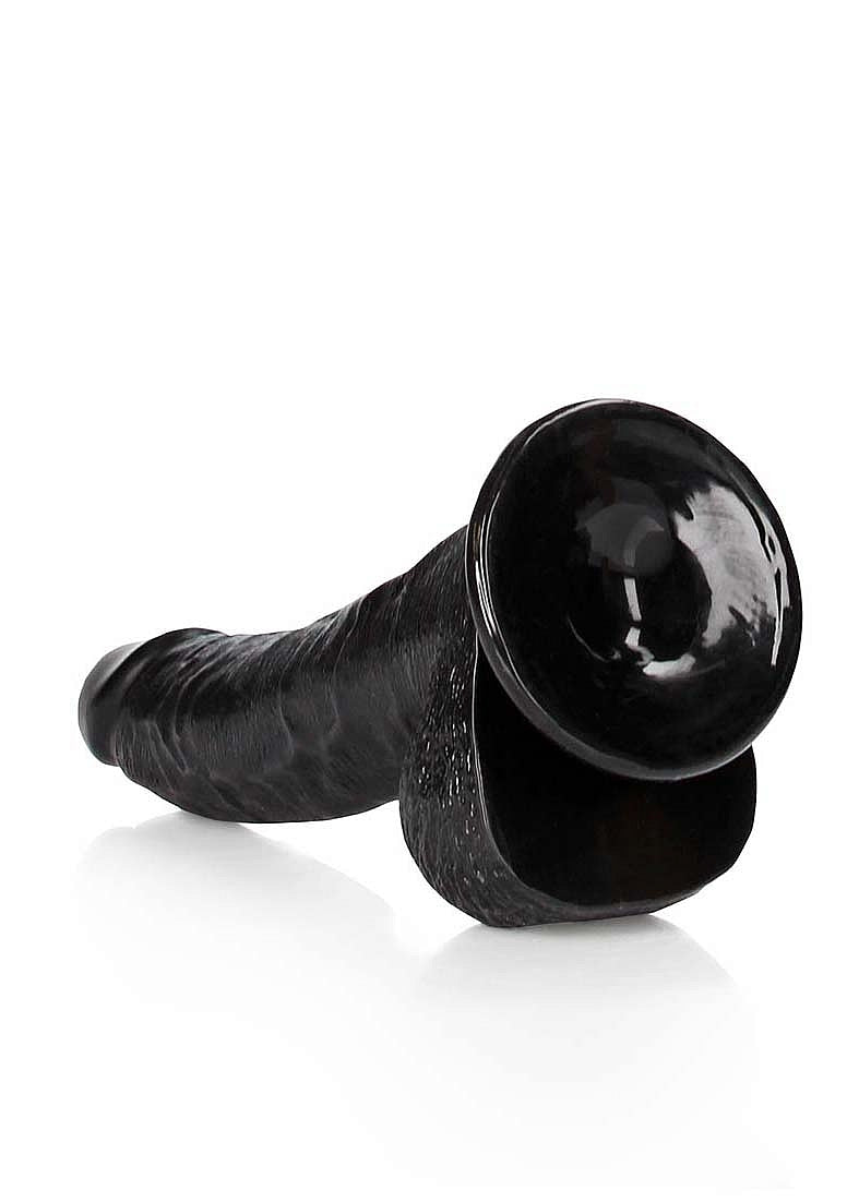 REALROCK 8" CURVED DILDO BLACK