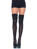 OVER THE KNEE SCRUNCH SOCKS BLACK