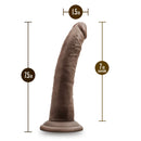 DR SKIN PLUS 7" POSABLE DILDO CHOCOLATE