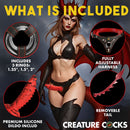 CREATURE C*CKS DRAKONA STRAP ON HARNESS WITH DILDO